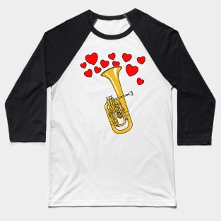 Valentines Tenor Horn Teacher Brass Player Wedding Musician Baseball T-Shirt